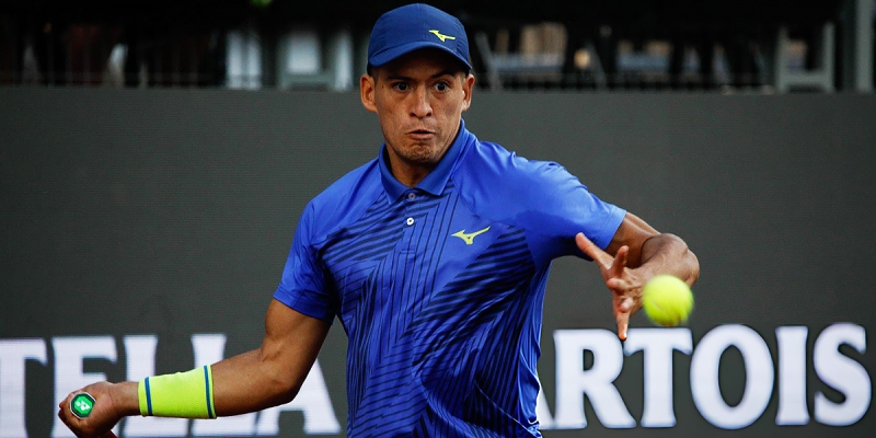 Tennis court aerial view